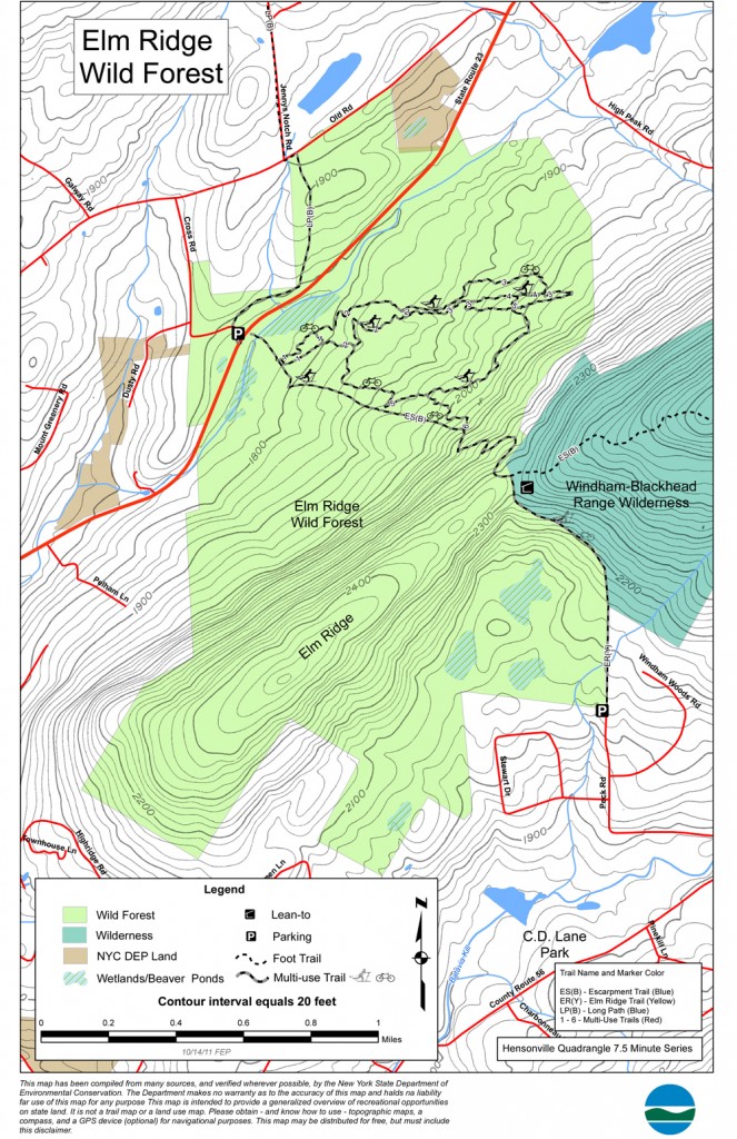 Current Elm Ridge Map
