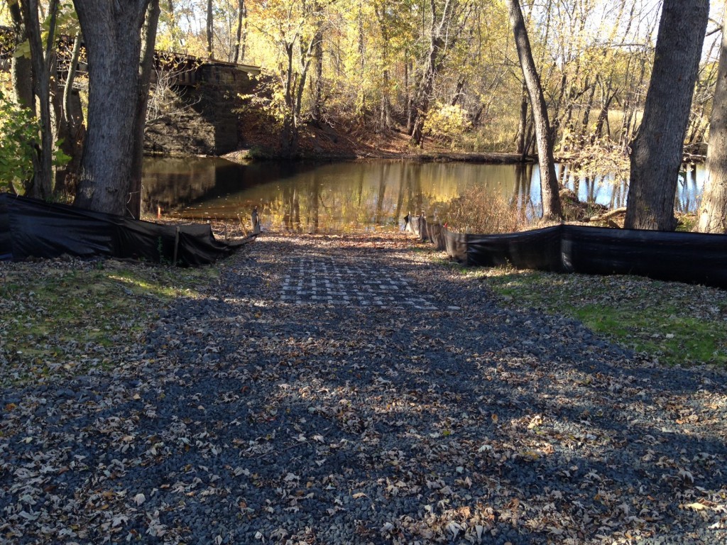 A photo of the boat launch in Middletown, Connecticut taken after construction of the ramp was finished last fall. (Jonah Center for Earth and Art Photo) 