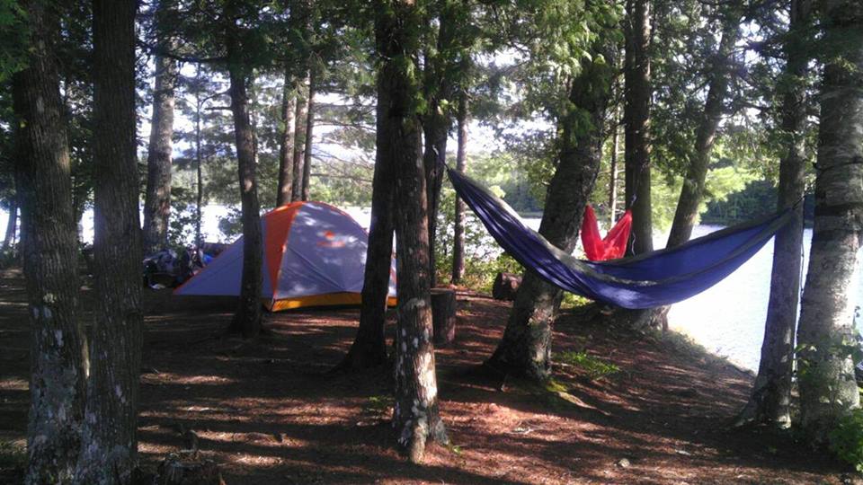 campsite at Saranac Islands State Park. New York DEC Campgrounds 