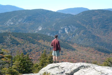 A hiker atop Speckled Mountain. (Dan Mathers Photo)