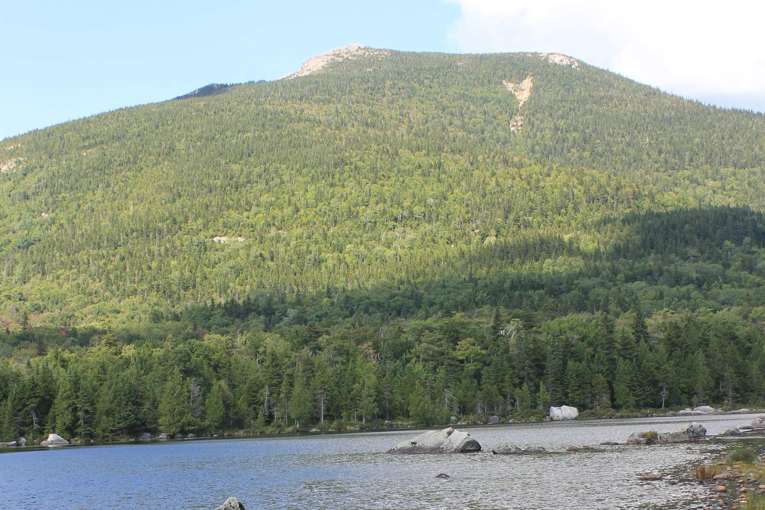 A view of South Turner Mountain from Sandy Stream Pond in Maine's Baxter State Park. (Dan Mathers/Northeast Explorer Photo)