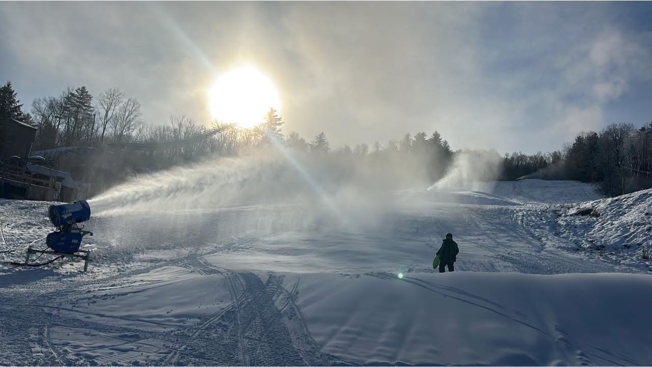 Snowmaking at Storrs Hill Ski Area in Lebanon, New Hampshire. (Storrs Hill Ski Area Photo)